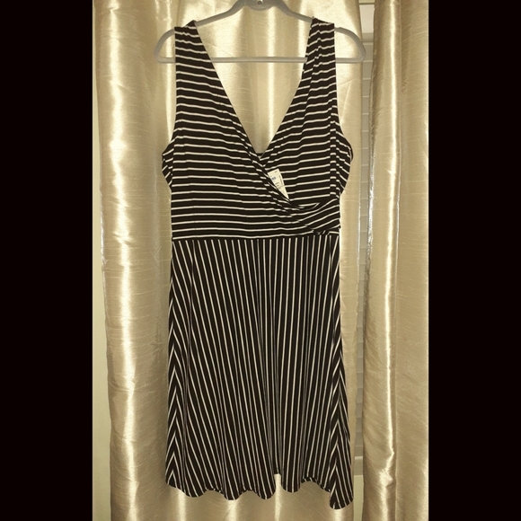 2/$20 Striped A-Line Knit Dress - Picture 1 of 5